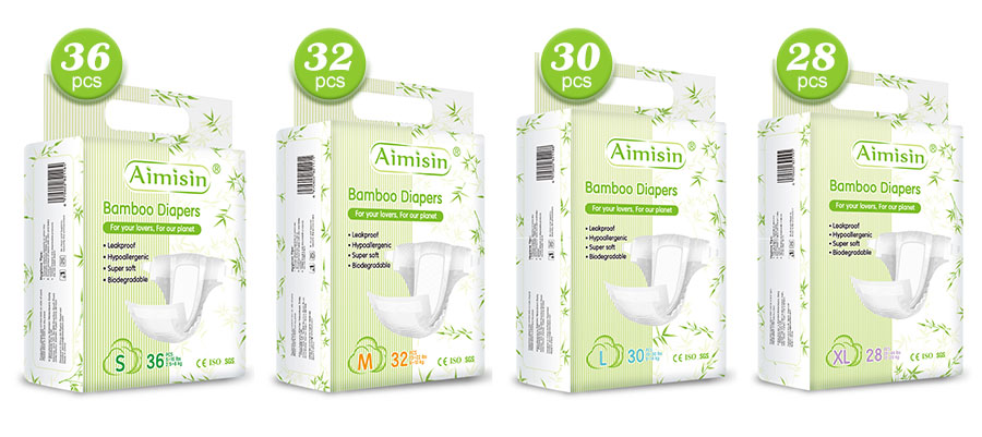 OEM Organic bamboo baby diapers